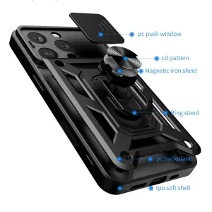 RING CAMERA Kryt s držiakom pre Apple iPhone 16 Pro modrý