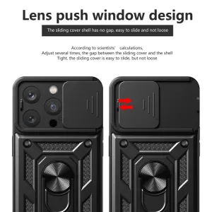 RING CAMERA Kryt s držiakom pre Apple iPhone 16 Pro modrý