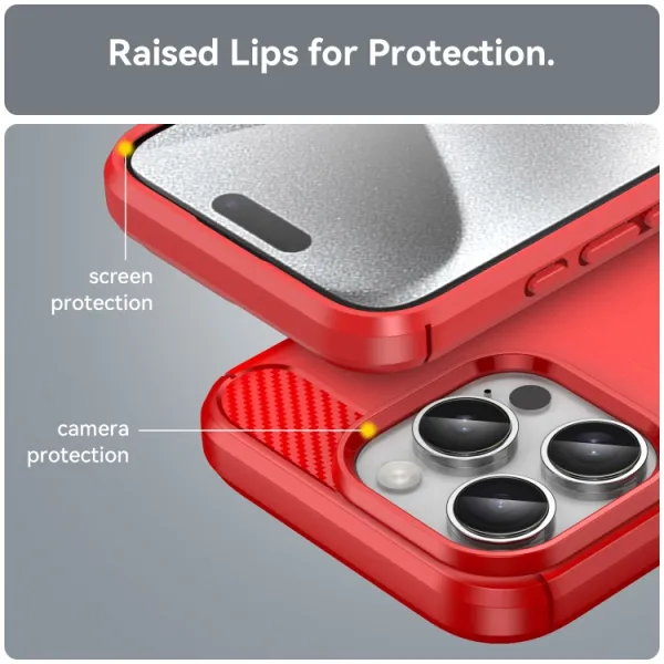 FLEXI TPU Ochranný kryt Apple iPhone 16 Pro červený