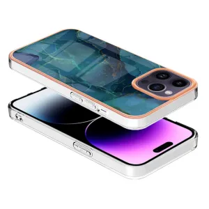 IMD MARBLE Ochranný kryt pre Apple iPhone 16 Pro GREEN