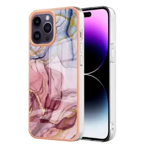 IMD MARBLE Ochranný kryt pre Apple iPhone 16 Pro ROSE RED