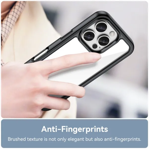 CRYSTAL Ochranný kryt pre Apple iPhone 16 Pro čierny