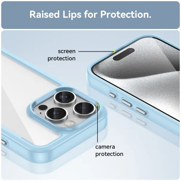 CRYSTAL Ochranný kryt pre Apple iPhone 16 Pro modrý