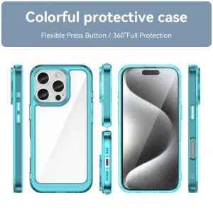 CRYSTAL Ochranný kryt pre Apple iPhone 16 Pro tyrkysový