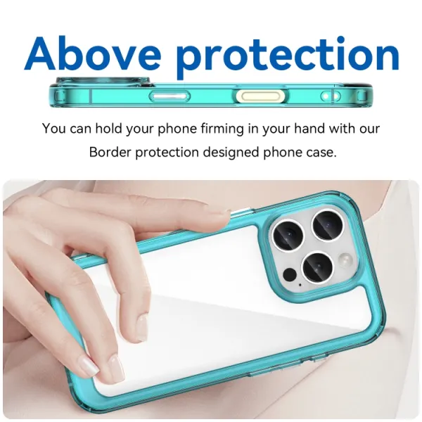 CRYSTAL Ochranný kryt pre Apple iPhone 16 Pro tyrkysový