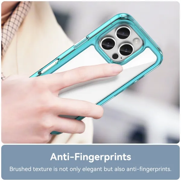 CRYSTAL Ochranný kryt pre Apple iPhone 16 Pro tyrkysový