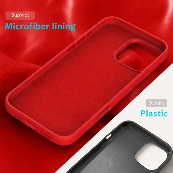 RUBBER Ochranný kryt pre Apple iPhone 16 Pro červený