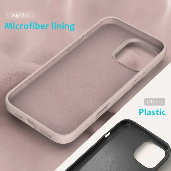 RUBBER Ochranný kryt pre Apple iPhone 16 Pro svetloružový