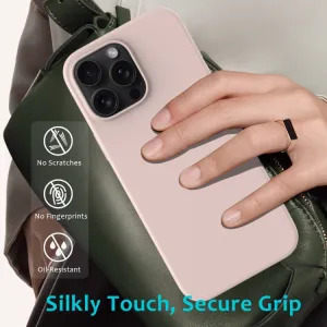 RUBBER Ochranný kryt pre Apple iPhone 16 Pro svetloružový