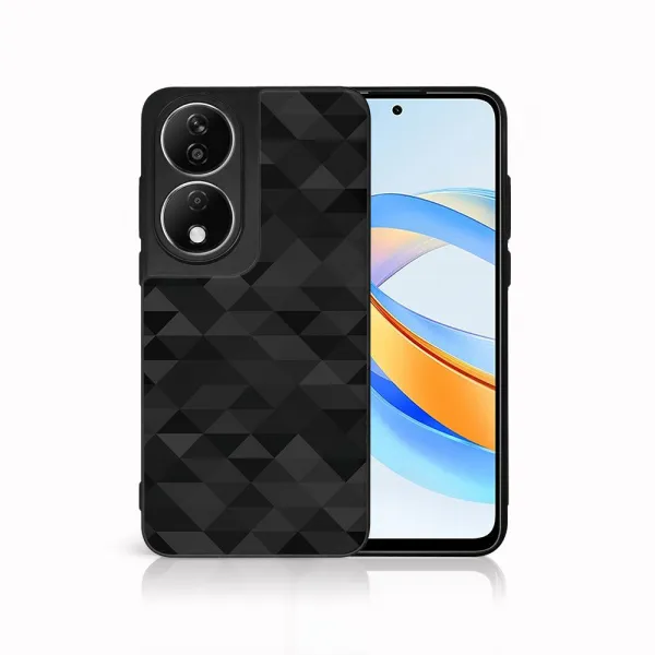 MY ART Ochranný kryt pre Honor X7b BLACK TRIANGLES (232)