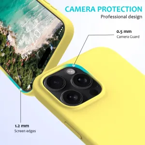 RUBBER Ochranný kryt pre Apple iPhone 16 Pro žltý
