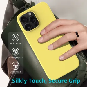 RUBBER Ochranný kryt pre Apple iPhone 16 Pro žltý