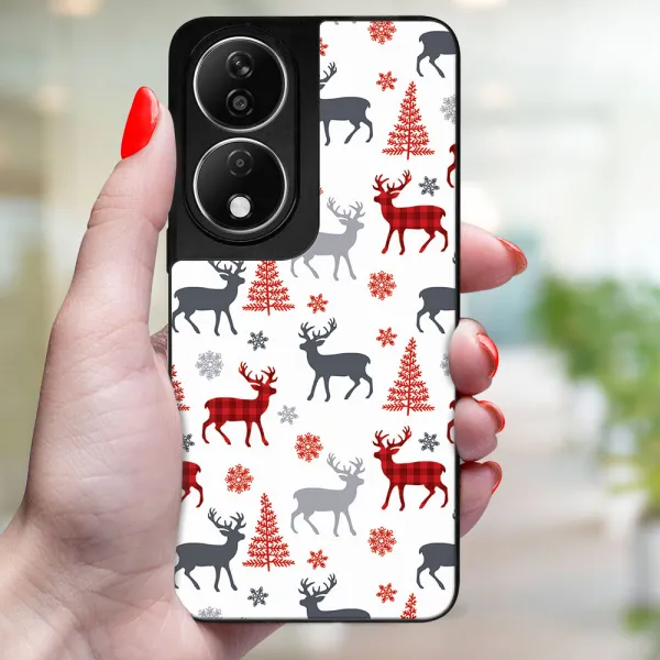 MY ART Kryt s vianočným dizajnom Honor X7b DEER (068)