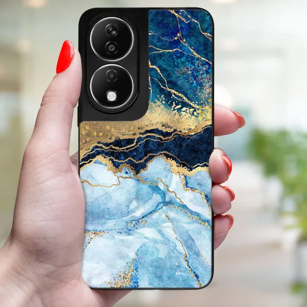 MY ART Ochranný kryt pre Honor X7b BLUE MARBLE (141)