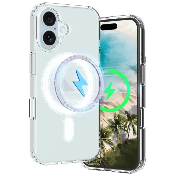 TRANSPARENT MAGSAFE Kryt pre Apple iPhone 16 Plus priehľadný