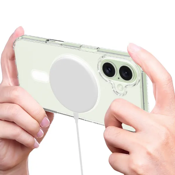 TRANSPARENT MAGSAFE Kryt pre Apple iPhone 16 Plus priehľadný