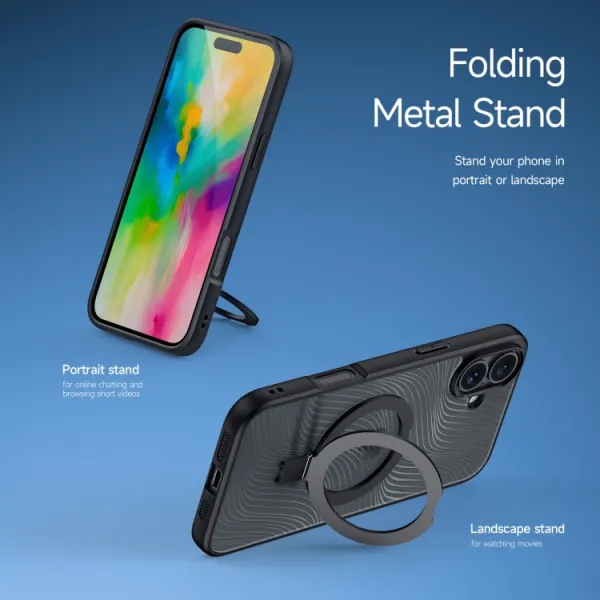 DUX AIMO MAGSAFE Ochranný kryt pre Apple iPhone 16 čierny