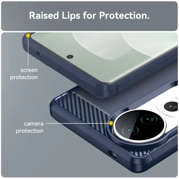 FLEXI TPU Ochranný kryt Vivo V40 5G modrý