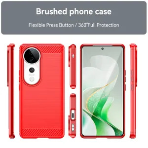 FLEXI TPU Ochranný kryt Vivo V40 5G červený