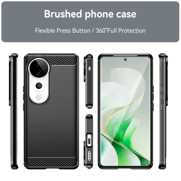 FLEXI TPU Ochranný kryt Vivo V40 5G čierny