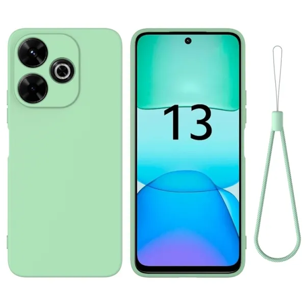RUBBER Ochranný obal pre Xiaomi Redmi 13 zelený