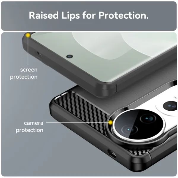 FLEXI TPU Ochranný kryt Vivo V40 5G čierny