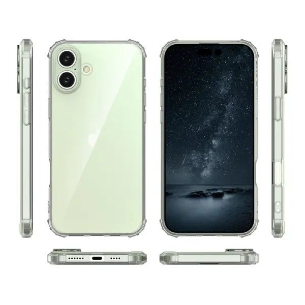 AIRBAG Extra odolný kryt Apple iPhone 16 Plus priehľadný