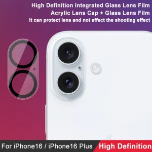 IMAK FULL COVER Sklo pre fotoaparát Apple iPhone 16 / 16 Plus TRANSPARENT