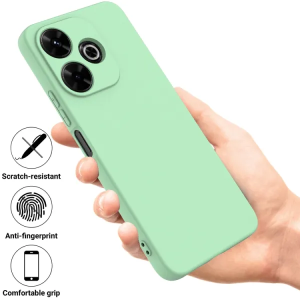 RUBBER Ochranný obal pre Xiaomi Redmi 13 zelený