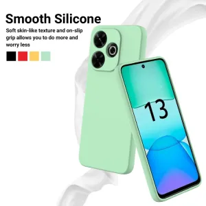 RUBBER Ochranný obal pre Xiaomi Redmi 13 zelený