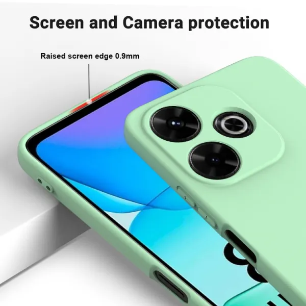 RUBBER Ochranný obal pre Xiaomi Redmi 13 zelený