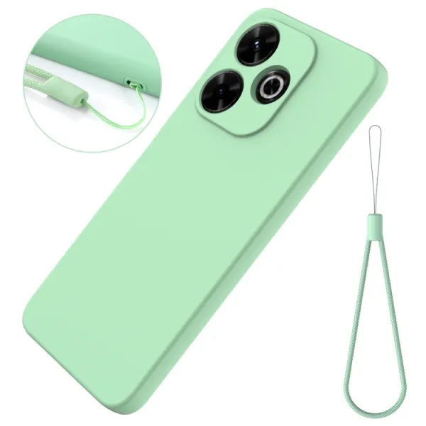 RUBBER Ochranný obal pre Xiaomi Redmi 13 zelený