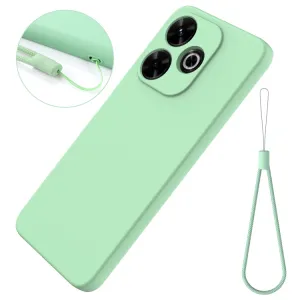 RUBBER Ochranný obal pre Xiaomi Redmi 13 zelený