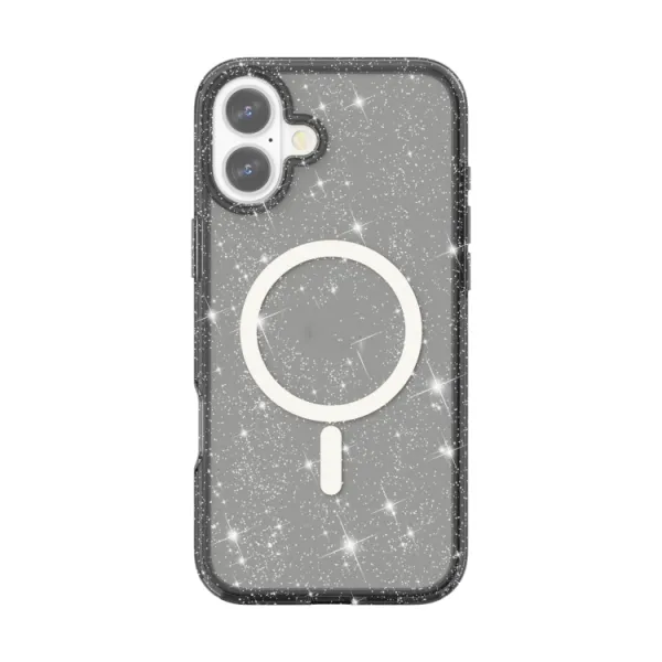 GLITTER MAGSAFE Ochranný kryt pre Apple iPhone 16 Plus čierny
