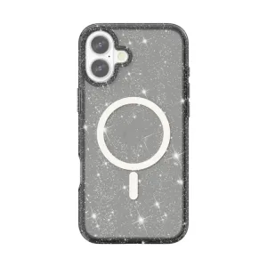 GLITTER MAGSAFE Ochranný kryt pre Apple iPhone 16 Plus čierny