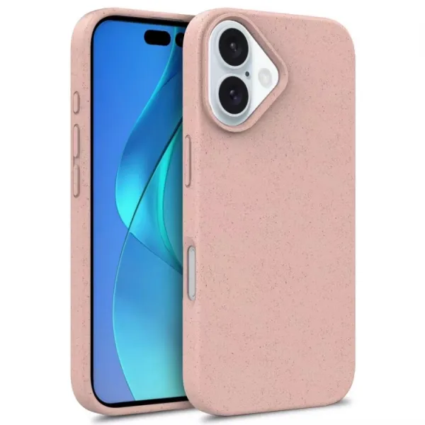 ECO RUBBER Ochranný obal Apple iPhone 16 Plus svetloružový