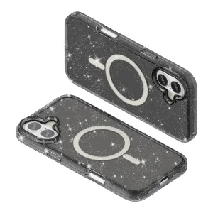 GLITTER MAGSAFE Ochranný kryt pre Apple iPhone 16 Plus čierny