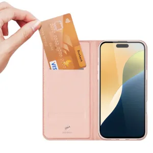 DUX Zaklápacie puzdro pre Apple iPhone 16 Plus ružové