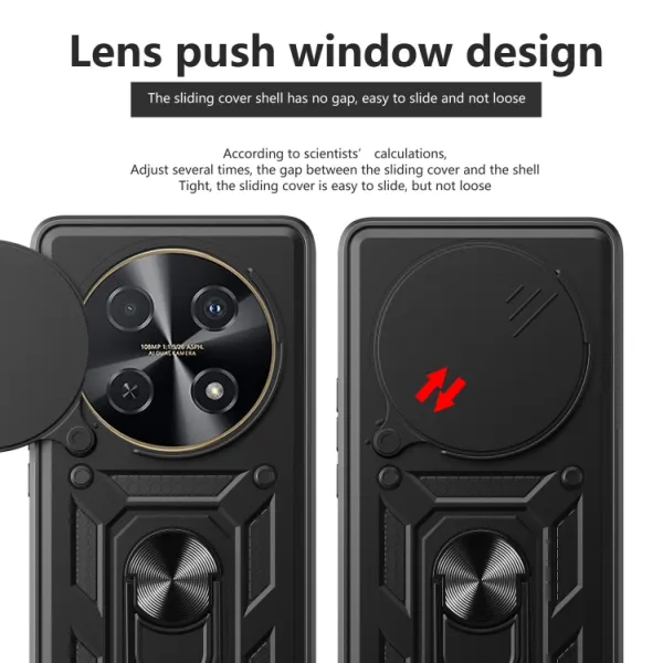 RING CAMERA Kryt s držiakom pre Huawei nova 12i modrý