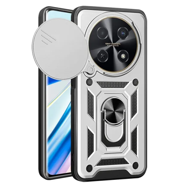 RING CAMERA Kryt s držiakom pre Huawei nova 12i strieborný