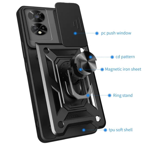 RING CAMERA Kryt s držiakom pre TCL 50 SE čierny