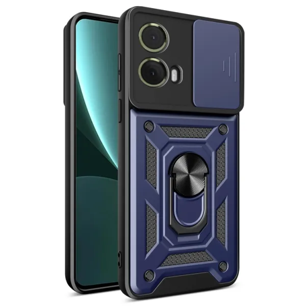RING CAMERA Kryt s držiakom pre Motorola Moto G85 5G modrý
