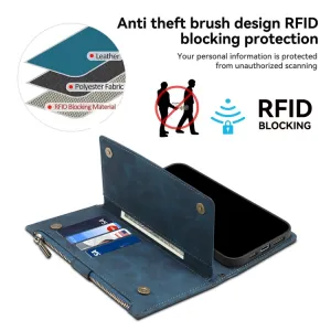 RFID Peňaženkové puzdro pre Apple iPhone 16 modré