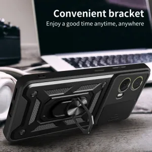 RING CAMERA Kryt s držiakom pre Motorola Moto G85 5G modrý