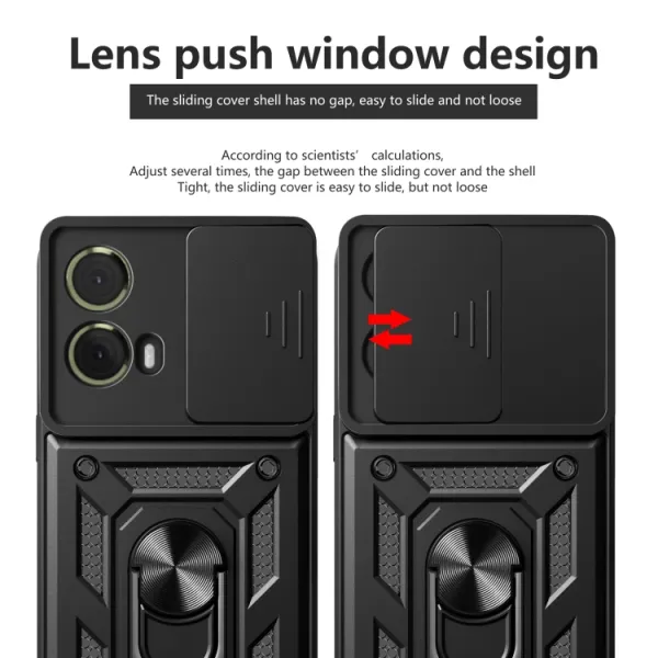 RING CAMERA Kryt s držiakom pre Motorola Moto G85 5G modrý