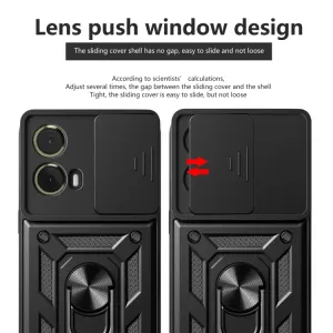 RING CAMERA Kryt s držiakom pre Motorola Moto G85 5G modrý