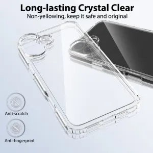 SHOCK Extra odolný kryt Apple iPhone 16 Plus priehľadný