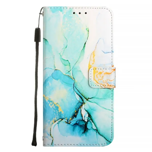 ART MARBLE Peňaženkový kryt pre ZTE Blade A75 5G / Nubia Focus 5G GREEN