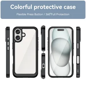 CRYSTAL Ochranný kryt pre Apple iPhone 16 Plus čierny