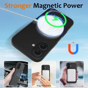 RUBBER MAGSAFE Silikónový kryt pre Apple iPhone 16 Plus čierny